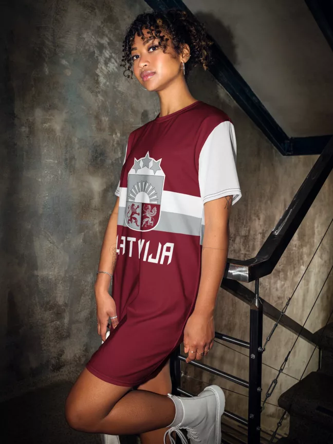 JAUNUMS! Hokeja fanu T-krekla veida kleita sievietēm