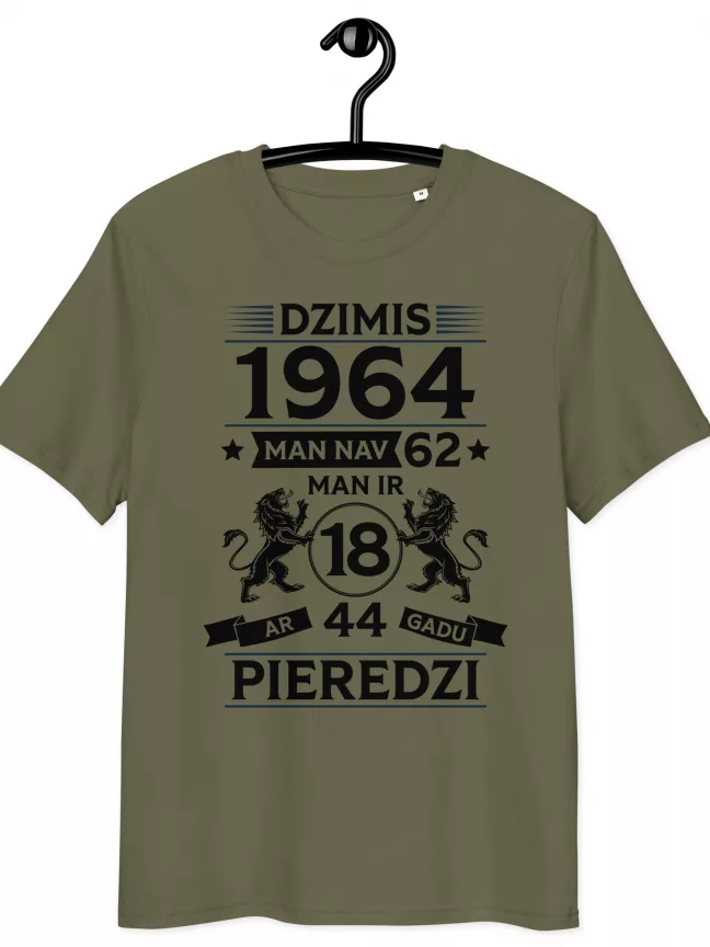 Es esmu dzimis 1964 ideja dāvanai (pasūtu ar jebkādiem gadiem)
